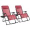 Costway 2PC Oversize Lounge Patio Heavy Duty Folding Recliner